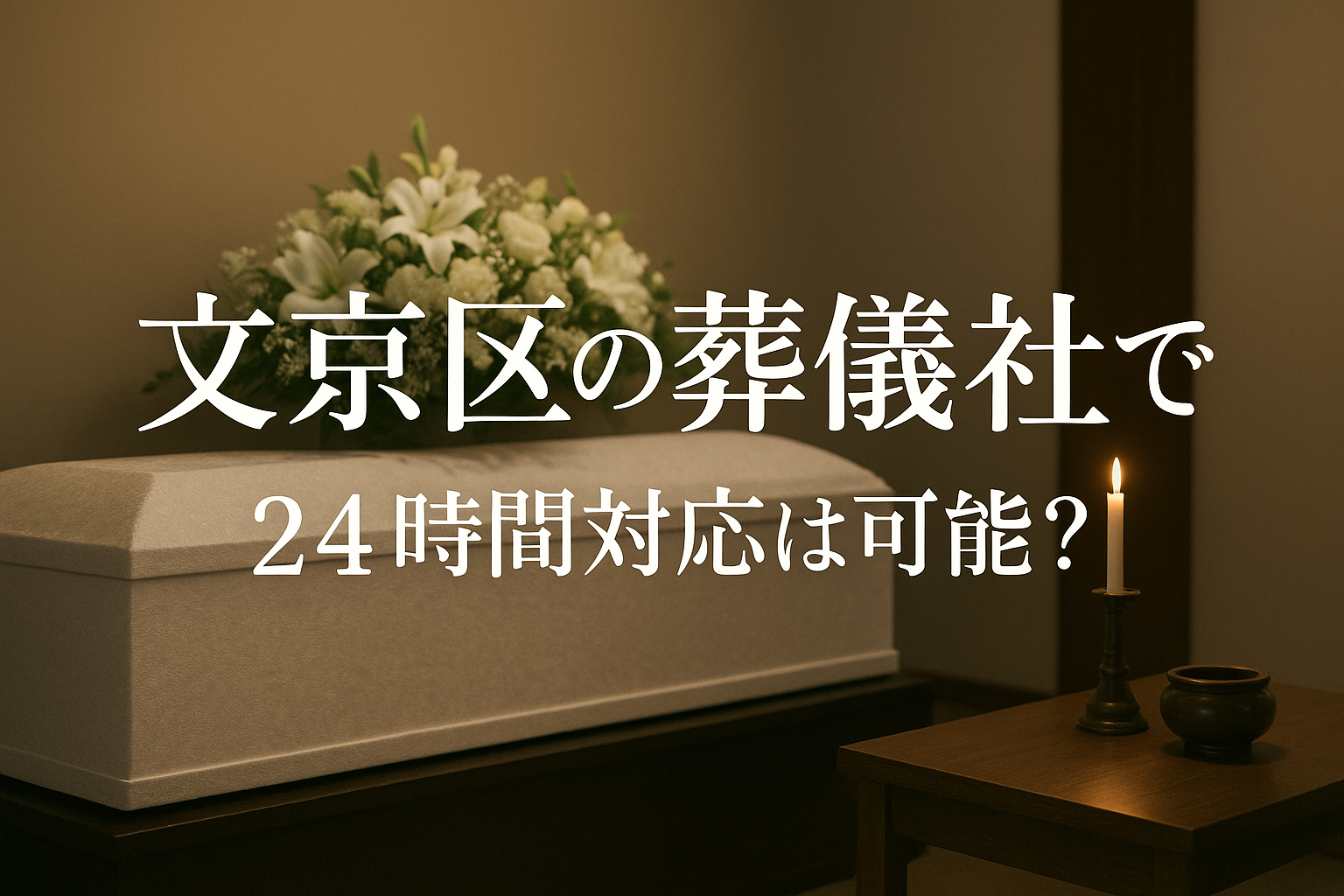 文京区の葬儀社で24時間対応は可能？
