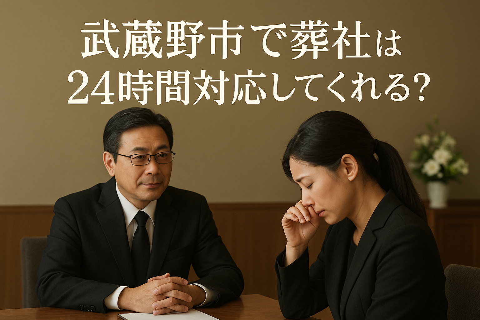 武蔵野市で葬儀社は24時間対応してくれる?