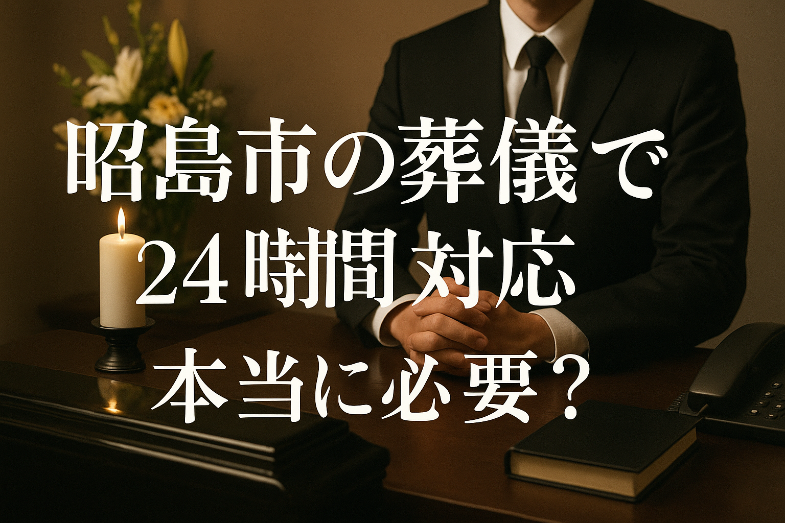 昭島市の葬儀社で24時間対応は本当に必要?
