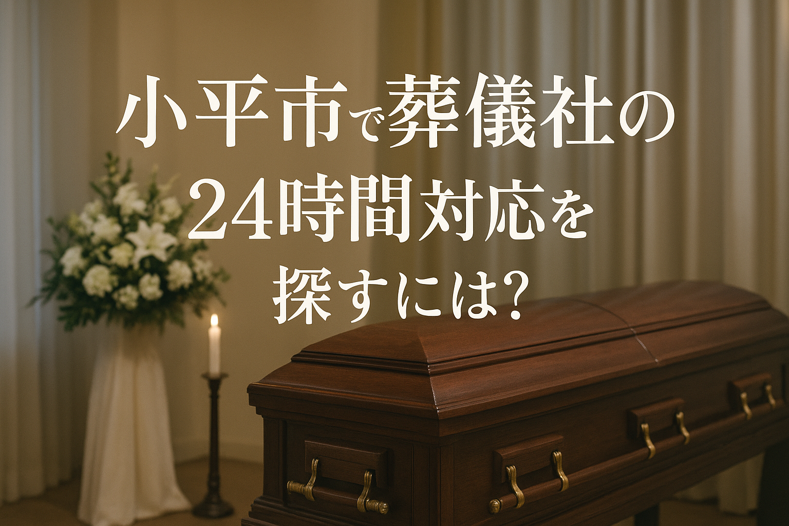 小平市で葬儀社の24時間対応を探すには?