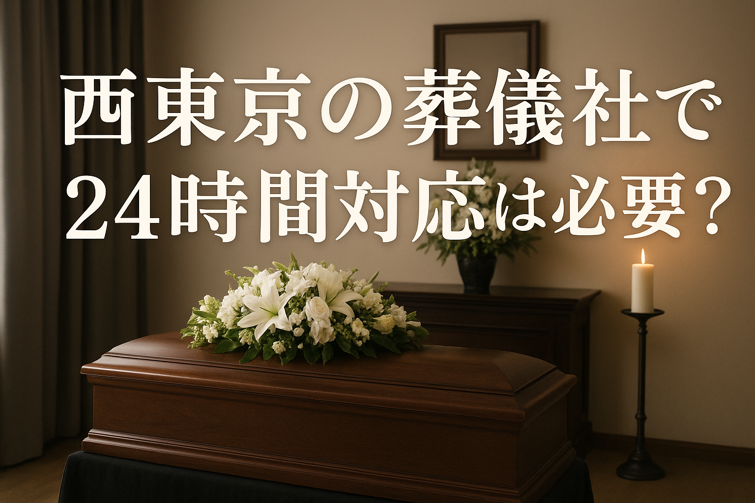 西東京市の葬儀社で24時間対応は必要?