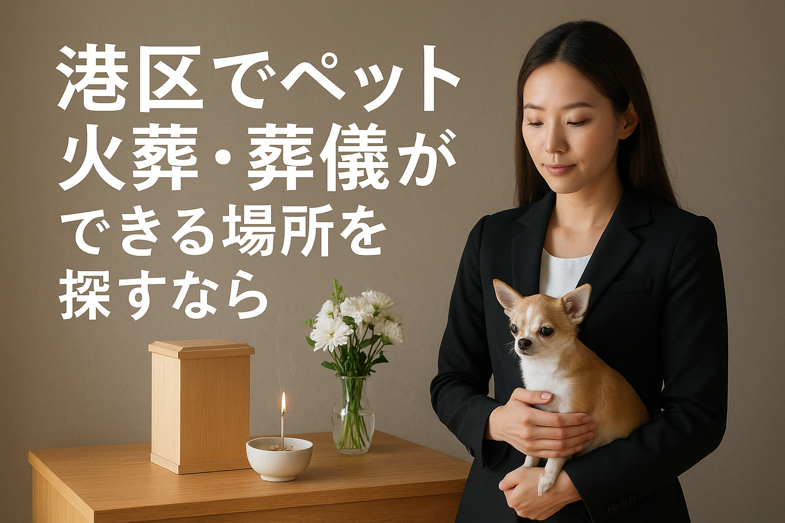 港区でペット火葬・葬儀ができる場所を探すなら