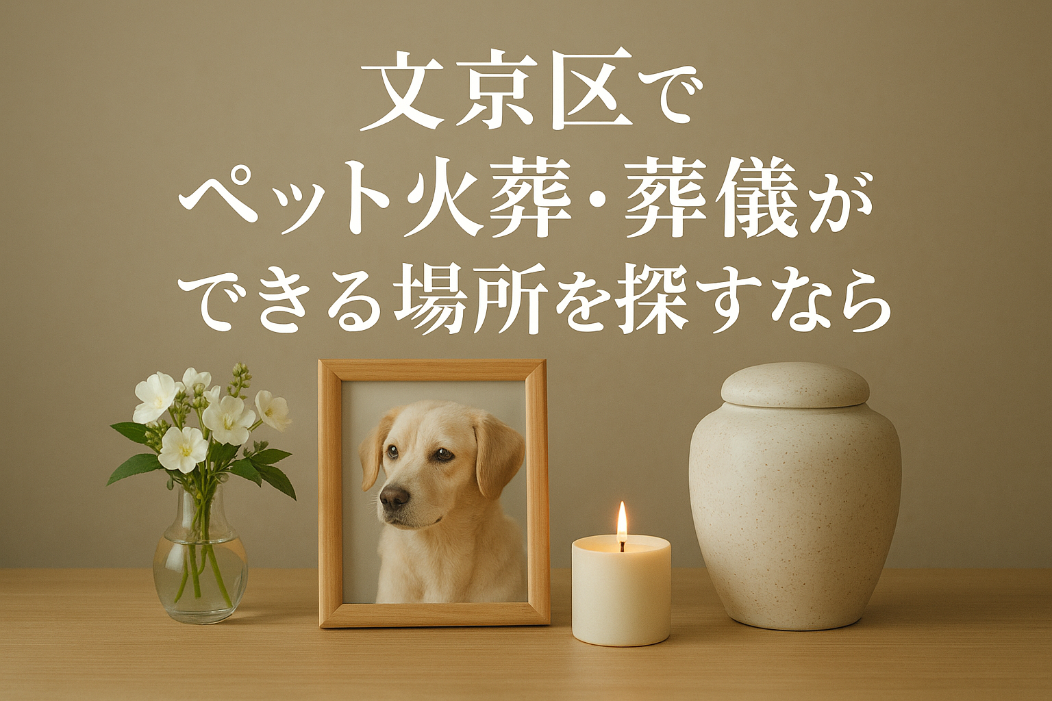 文京区でペット火葬・葬儀ができる場所を探すなら