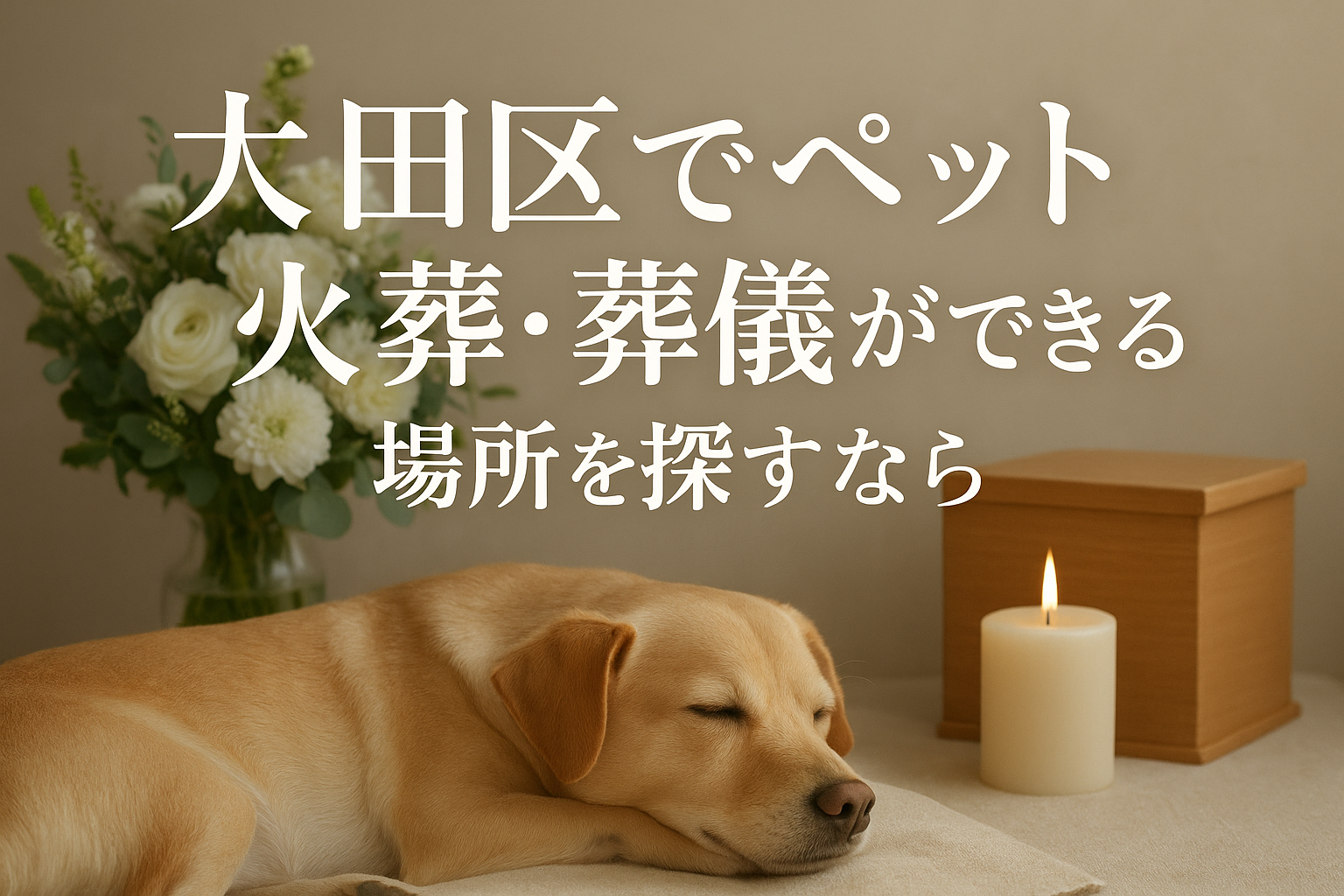 大田区でペット火葬・葬儀ができる場所を探すなら
