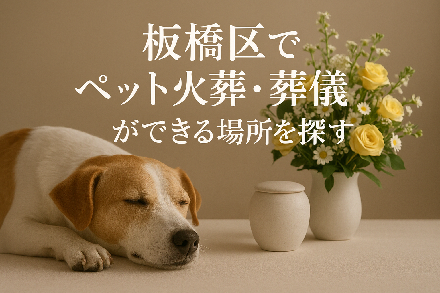 板橋区でペット火葬・葬儀ができる場所を探すなら