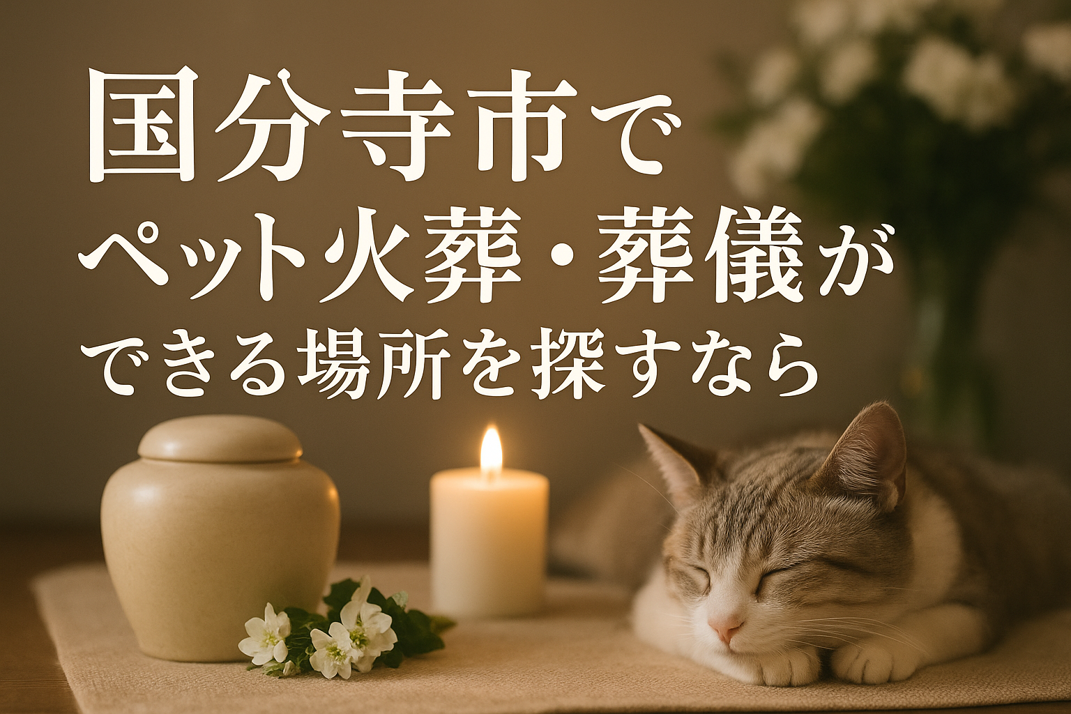 国分寺市でペット火葬・葬儀ができる場所を探すなら