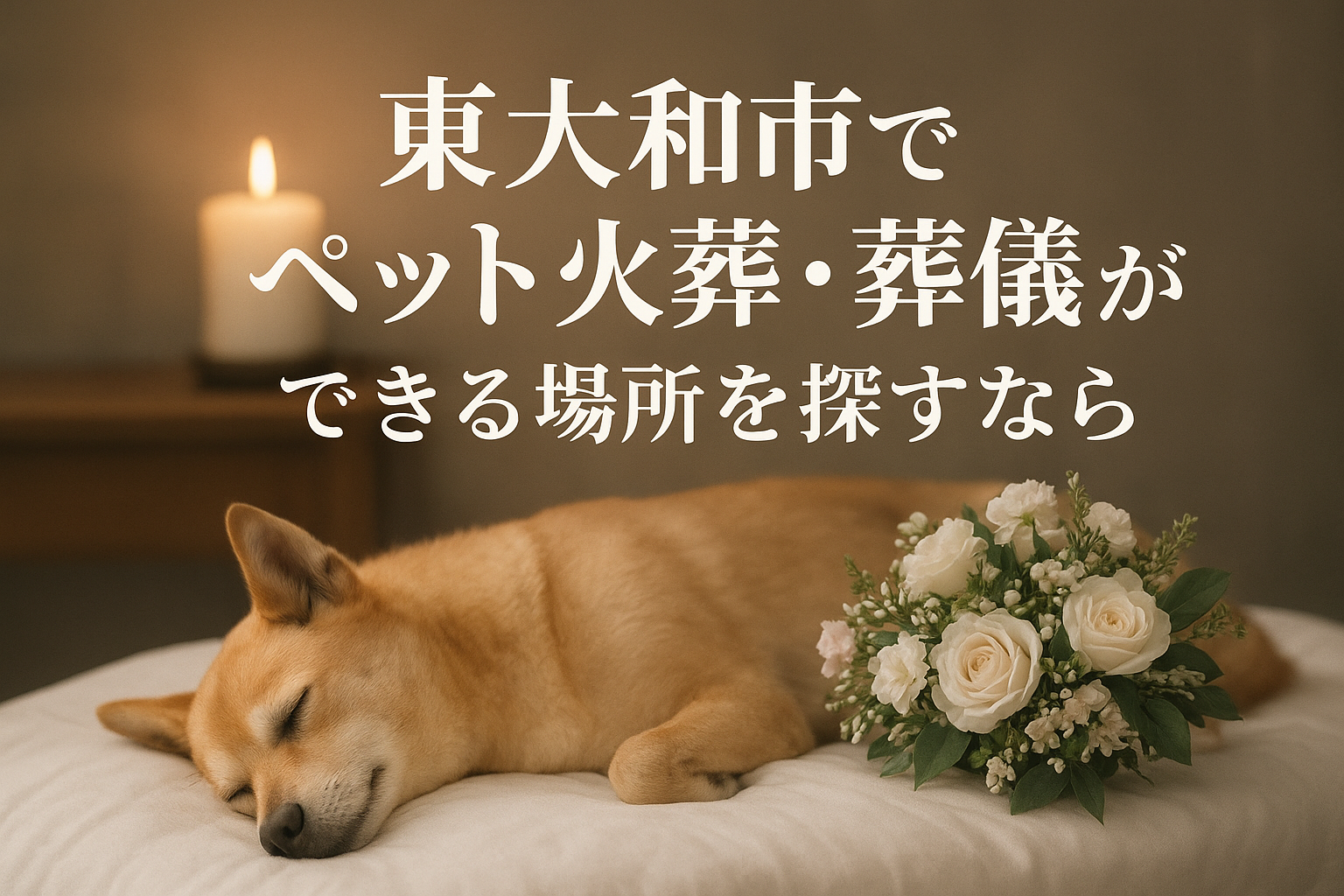 東大和市でペット火葬・葬儀ができる場所を探すなら