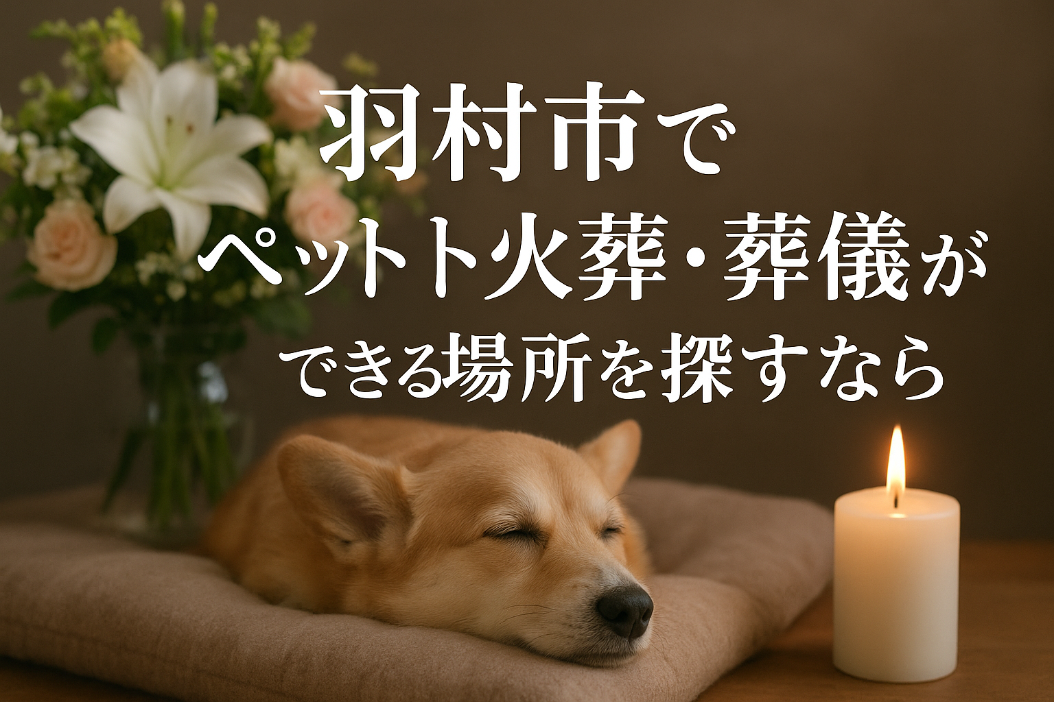 羽村市でペット火葬・葬儀ができる場所を探すなら