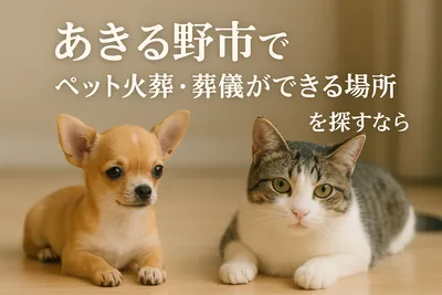 あきる野市でペット火葬・葬儀ができる場所を探すなら