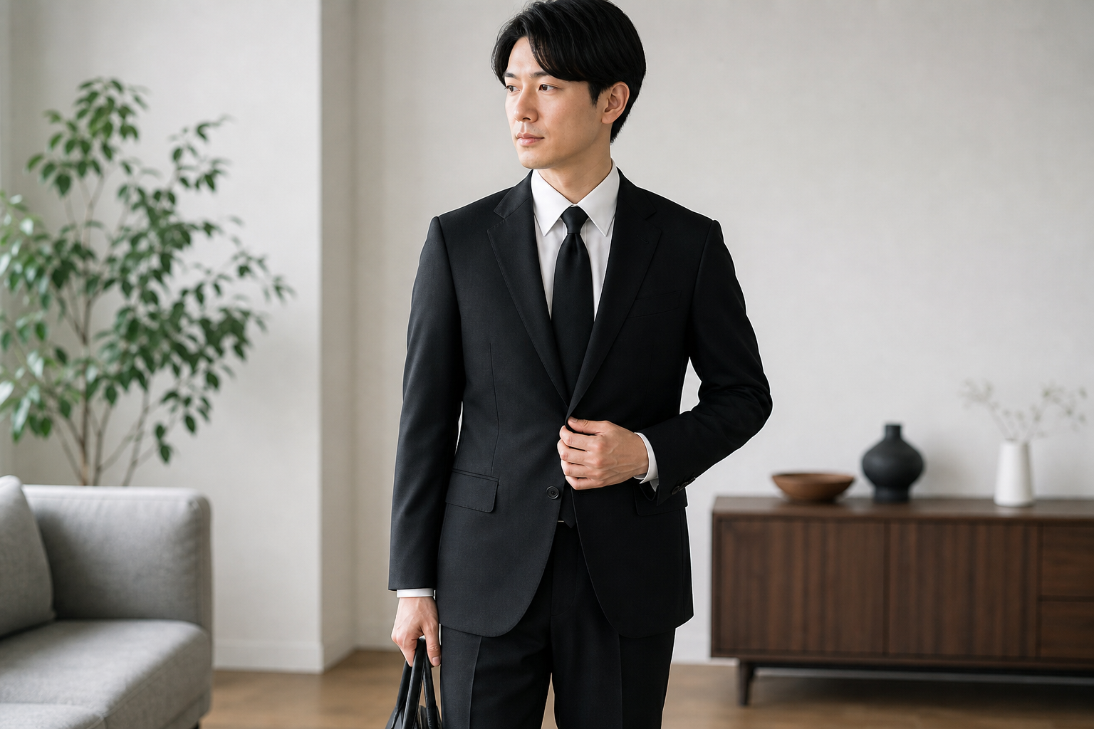 ユニクロで喪服メンズは代用できる?