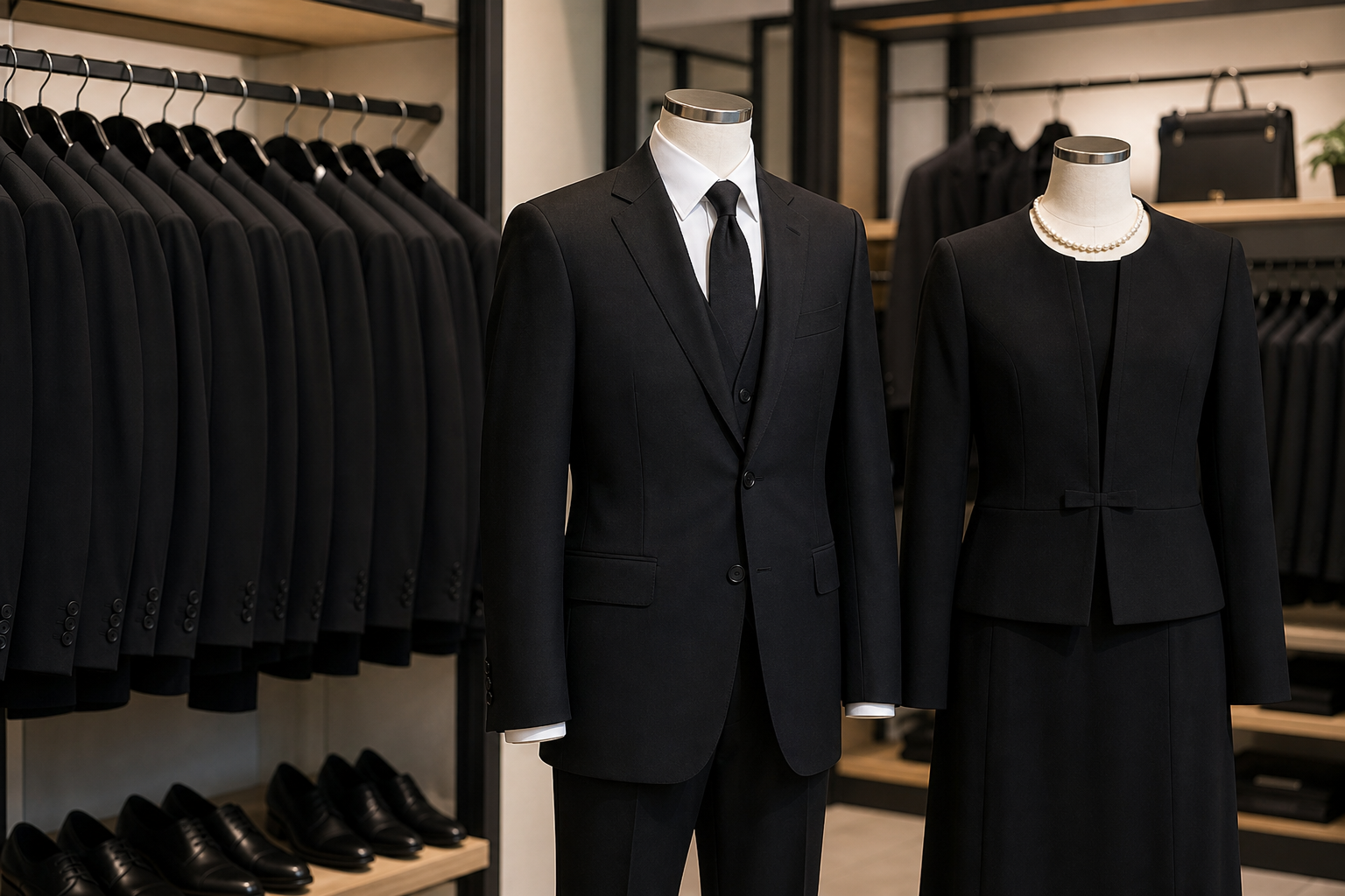 喪服はスーツセレクトで買える？選び方と購入前の注意点